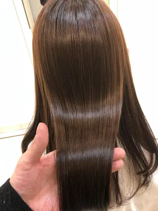 ロング パーマ 須賀 一美のヘアスタイル