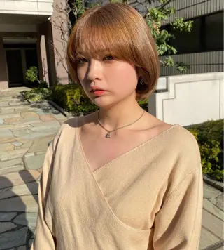 ショート カラー ハイトーン/デザイン hirokiのヘアスタイル