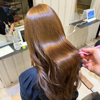セミロング カラー 💘韓国レイヤー上 品カラーruru💘のヘアスタイル