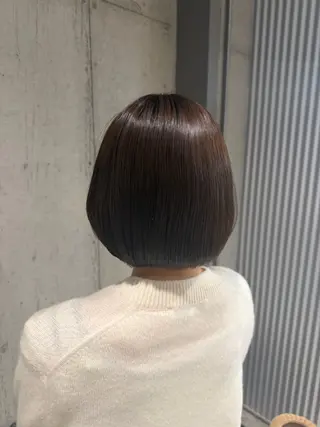 ミディアム カラー ヘアアレンジ ボブ×艶カラー 特化・リクト💥のヘアスタイル