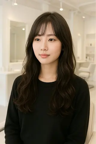ロング パーマ デキ ソウゴのヘアスタイル