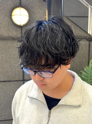 パーマ メンズ 🥇メンズパーマ /縮毛矯正/木村神心のヘアスタイル