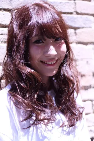 ロング カラー ポ コのヘアスタイル