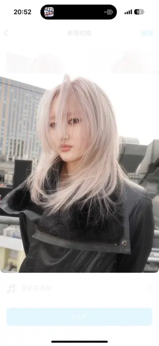 ロング カラー bloc japon所属・ﾌﾞﾚｲｽﾞ˚✧₊⁎ ﾚｲﾔｰToriのヘアスタイル