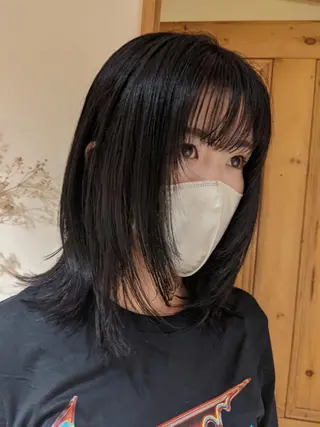 ミディアム マエハラ ナナのヘアスタイル