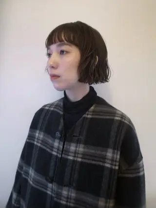 ショート パーマ maki @pullnocのヘアスタイル