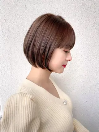 ショート 💖美髪矯正／透明感 カラー💖のぞみのヘアスタイル