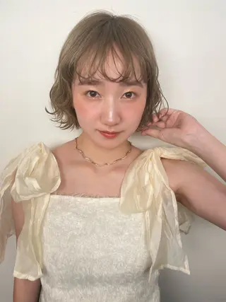ミディアム カラー 髪質改善/レイヤー/ お顔まわり/Ami.のヘアスタイル