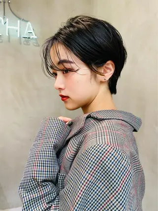 ショート カラー ヘアアレンジ ☂️カトウ ケイゴ☂️のヘアスタイル