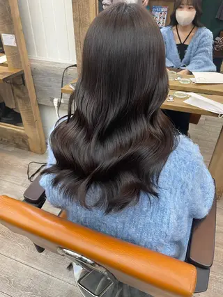 セミロング カラー HIKARU副店長/ ✨️髪質改善のヘアスタイル