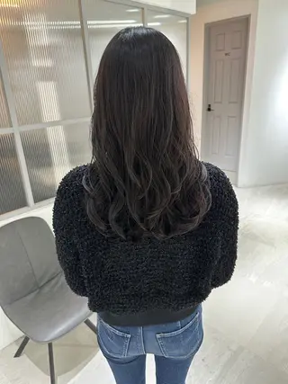 セミロング パーマ 銀座No.1髪質改善 縮毛矯正/本木のヘアスタイル