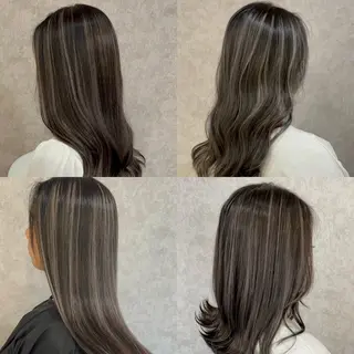 セミロング カラー バレイヤージュ特化｜ Takuのヘアスタイル