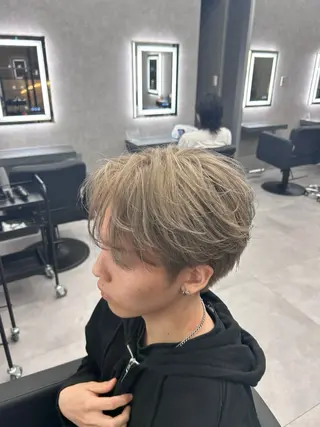ショート カラー パーマ メンズ メンズ特化 👑YUTAのヘアスタイル