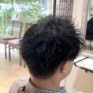 ショート パーマ メンズ 💥桜木町メンズ専門 💥ルキのヘアスタイル