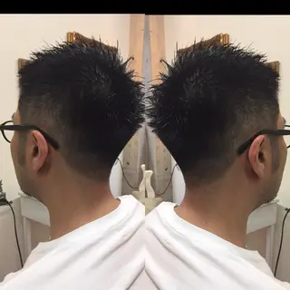 ショート メンズ 及川 光のヘアスタイル