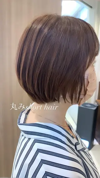 ショート 似合わせカラー/艶 髪質改善/ヨシザキのヘアスタイル