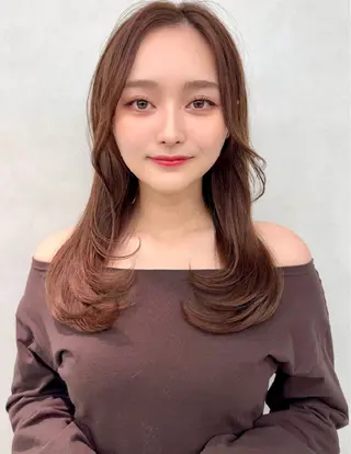 ロング カラー ✨艶カラーと縮毛矯正 🦖しんのすけ🦖のヘアスタイル