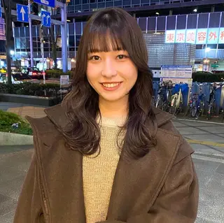 カラー パーマ ヘアアレンジ メンズ キッズ ネイル マツエク・マツパ アイブロウ 前川 朋香のヘアスタイル