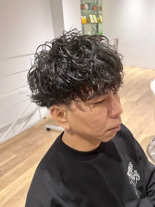 ショート パーマ メンズ 全国認定講師 高久のヘアスタイル