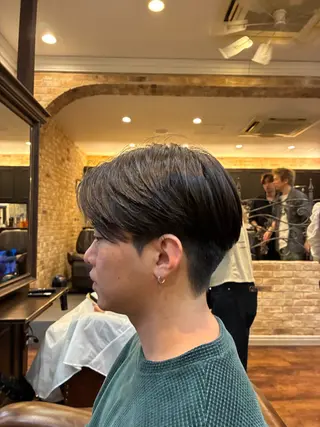 メンズ 縮毛矯正／艶カラー アオキタイキのヘアスタイル