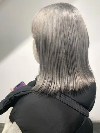 ミディアム カラー パーマ ヘアアレンジ メンズ ハイトーン/レイヤー 🌸さくらのヘアスタイル
