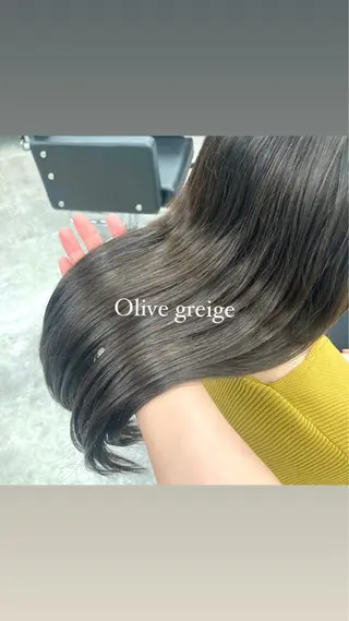 ミディアム カラー 暖色/艶髪/ボブ/ ショート/Ayaのヘアスタイル