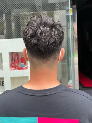 ショート パーマ メンズ 吉ヶ別符 亮祐のヘアスタイル