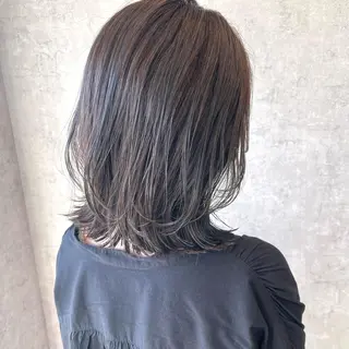 セミロング カラー ヘアアレンジ 🌻あいり merci.🌻のヘアスタイル