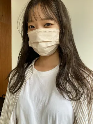 ミディアム カラー 砂原 ひよりのヘアスタイル