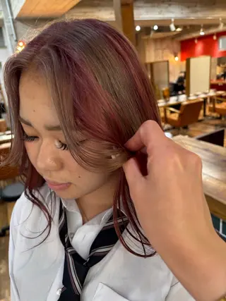 カラー ブリーチ/パーマ ♡MIYUU♡横浜のヘアスタイル