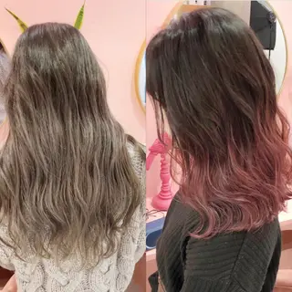 ミディアム カラー プル艶職人/ にしものヘアスタイル
