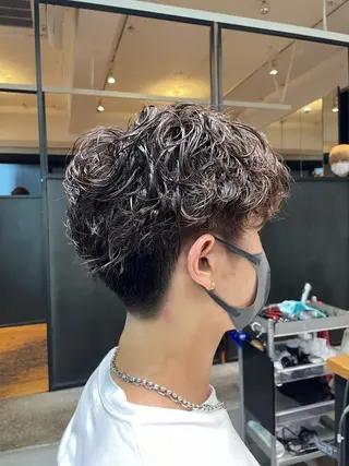 メンズ 縮毛矯正、 押野七大のヘアスタイル