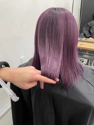 ミディアム カラー パーマ ヘアアレンジ メンズ キッズ ネイル マツエク・マツパ アイブロウ Eirデザイナーズ サロン茶屋町tomoのヘアスタイル