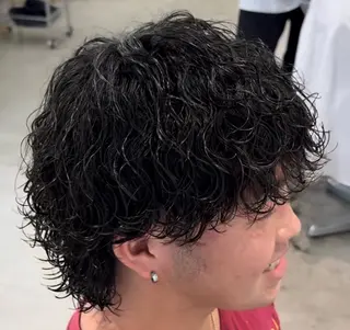 ミディアム パーマ メンズ byfifth 天神 🌀moromiのヘアスタイル