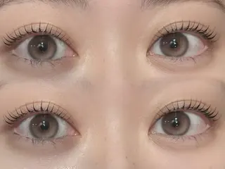 マツエク・マツパ 韓国風艶髪カラー× 束感まつ毛🎀miuのマツエク・マツパデザイン