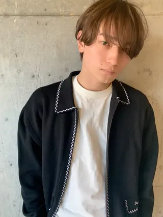 メンズ 透明感カラー🌿ボブ ✨飛田　ケイのヘアスタイル