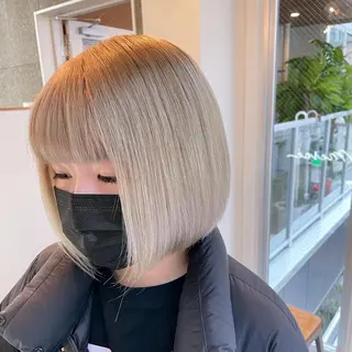 ショート Lull1人美容室 バレイヤージュのヘアスタイル