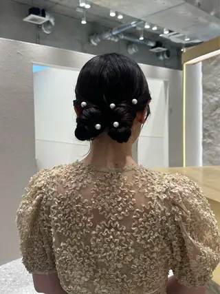 ロング ヘアアレンジ 銀座/ヘアセット/ 島村美帆のヘアスタイル