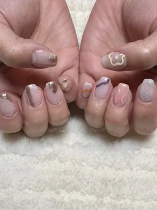 ネイル 🧺mu ; u |ご予約はリクエストのネイルデザイン