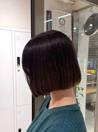 ショート 艶カラー/縮毛矯正/ アレンジ/akaneのヘアスタイル