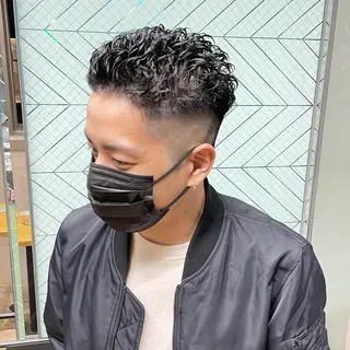 パーマ メンズ 渋谷/フェード/ 國分 翔のヘアスタイル