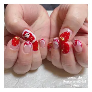 ミディアム ネイル 👑enen style👑のネイルデザイン