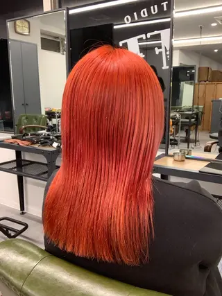 ロング カラー 藤倉 翔平のヘアスタイル