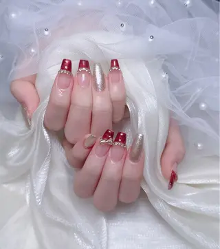 ネイル 🎀も ものネイルデザイン