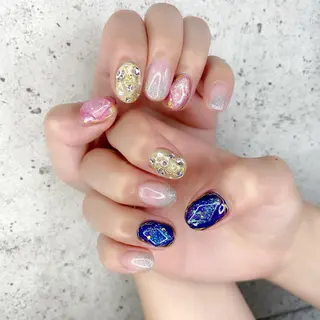 ミディアム カラー パーマ ヘアアレンジ メンズ キッズ ネイル マツエク・マツパ Salon Ｋのネイルデザイン