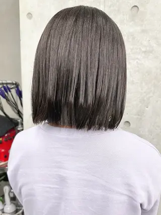 ミディアム ボブ/ゆるふわ ボブパーマ/とういのヘアスタイル