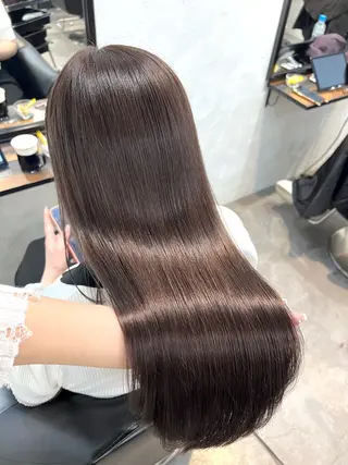 ロング カラー 透明感カラー ✨ 韓国艶髪💗菅原のヘアスタイル