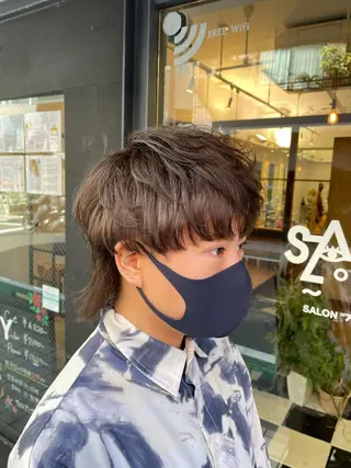 カラー メンズ 川上拓真 ✂︎学芸大学のヘアスタイル