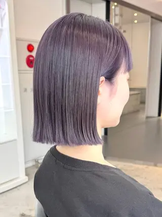 ショート カラー ヘアアレンジ 顔周りカット×透明感 カラー💫AINAのヘアスタイル