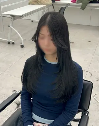 ロング カラー mit bytree MISAKI🎀のヘアスタイル